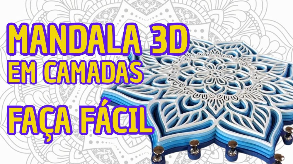 Como Criar uma Mandala 3D em Camadas: Passo a Passo Completo